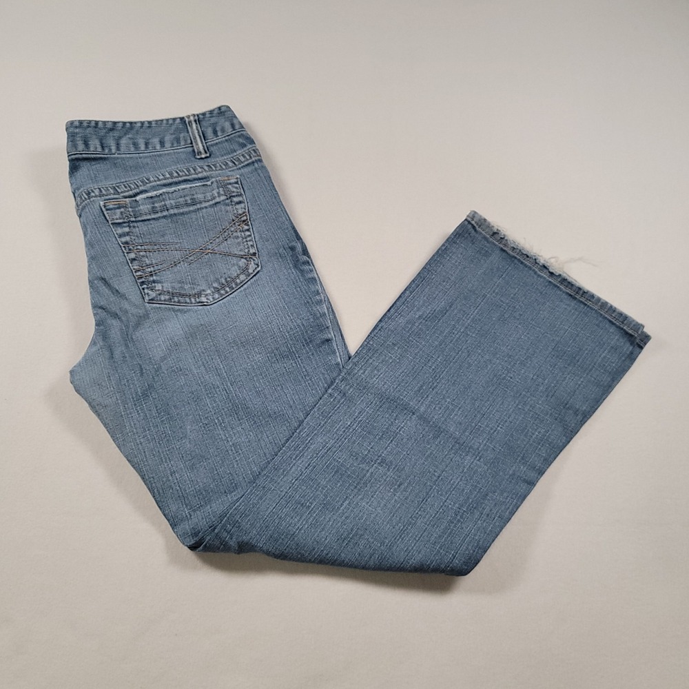 Aeropostale Women Haley Skinny Flare Jeans 11/12‎ Short Stretch Denim